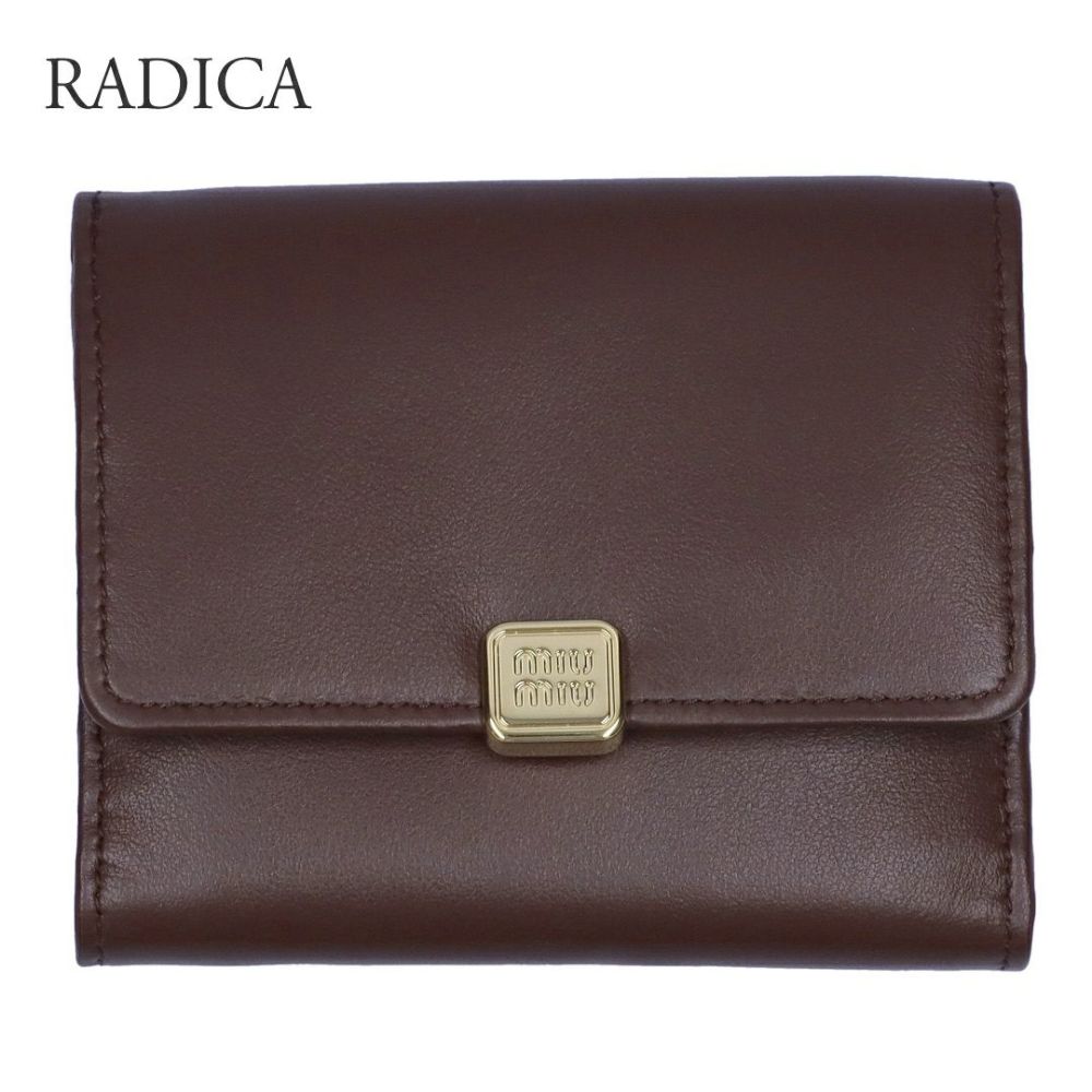 ミュウミュウ MIUMIU 折財布 三つ折り財布 5MH043 2CVX 【お取り寄せ】