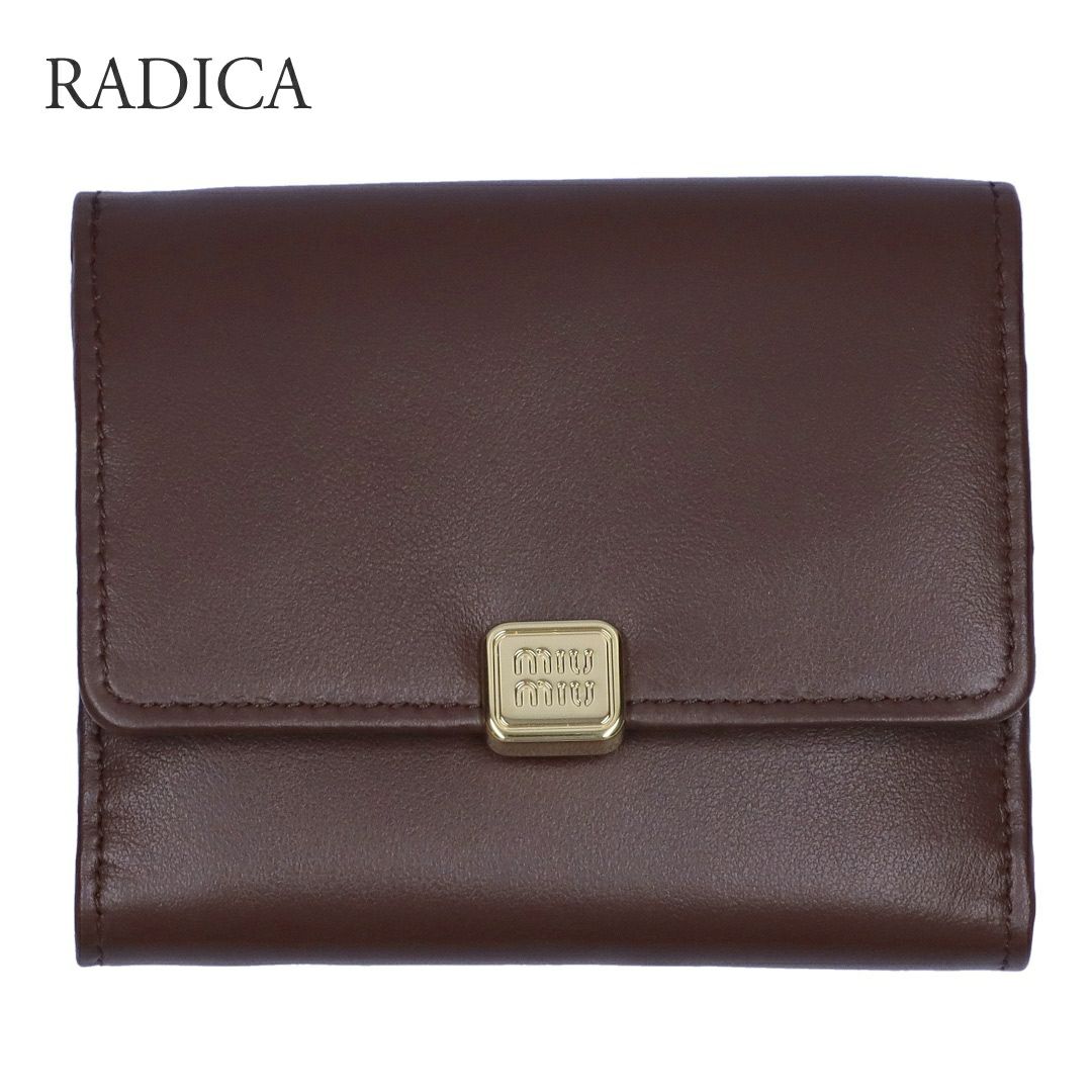 ミュウミュウ MIUMIU 折財布 三つ折り財布 5MH043 2CVX 【お取り寄せ】