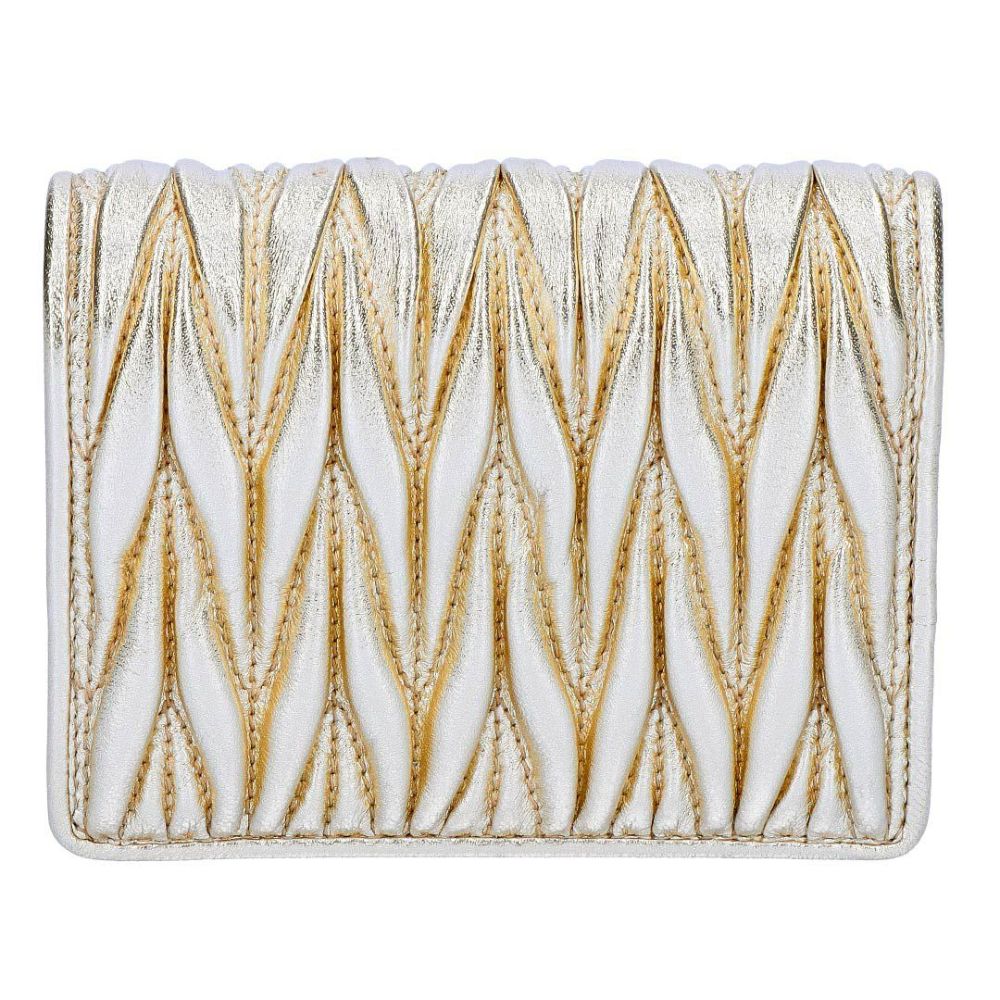 ミュウミュウ MIUMIU 折財布 二つ折り財布 MATELASSE マテラッセ マトラッセ 5MV204 AFPP F0846 PIRITE 【お取り寄せ】