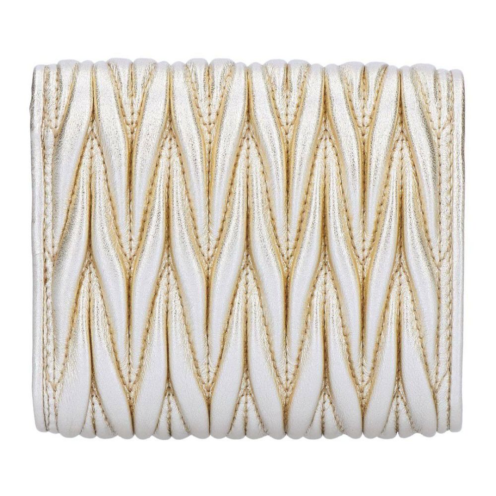 ミュウミュウ MIUMIU 折財布 三つ折り財布 MATELASSE マテラッセ マトラッセ 5MH033 AFPP F0846 PIRITE 【お取り寄せ】