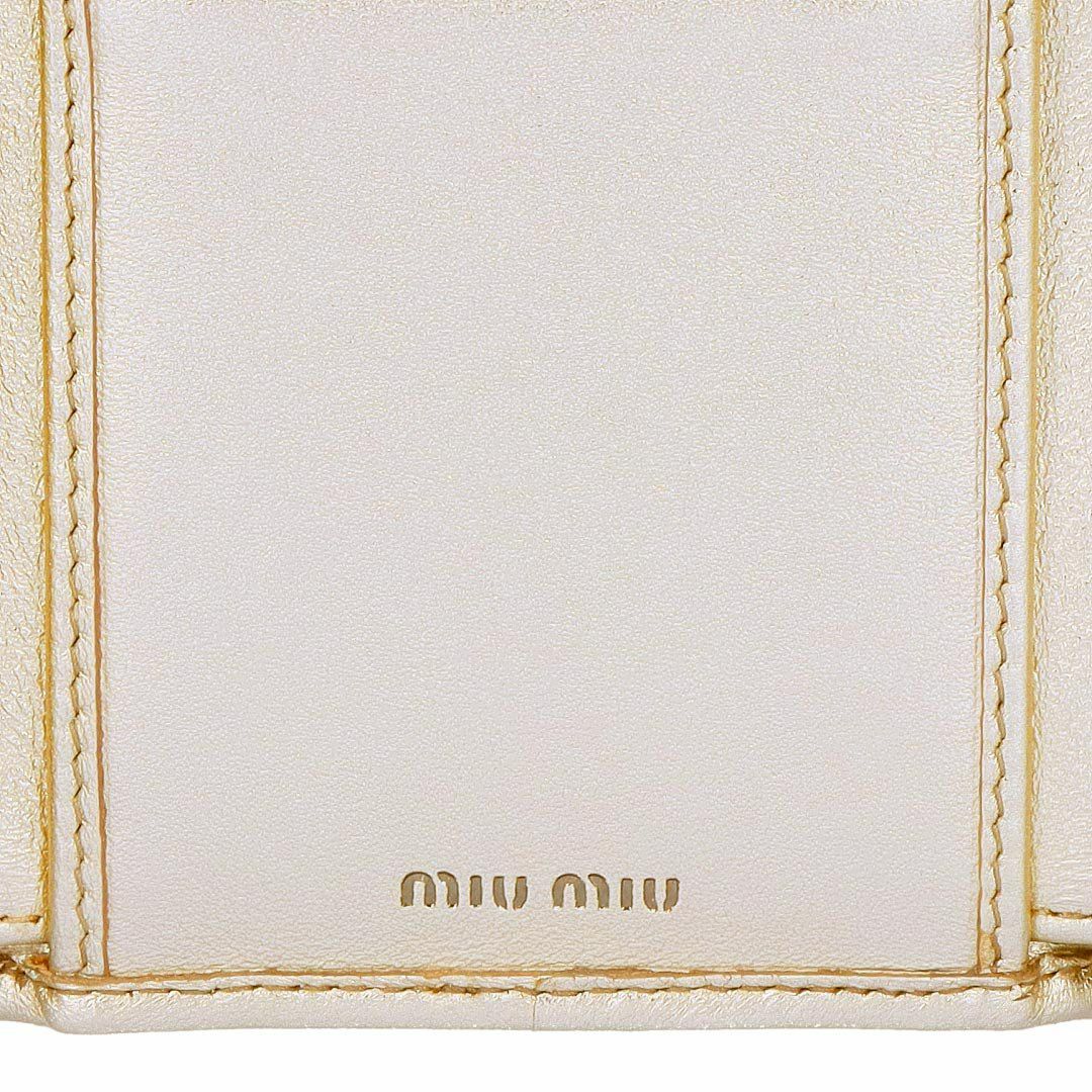 ミュウミュウ MIUMIU 折財布 三つ折り財布 MATELASSE マテラッセ マトラッセ 5MH033 AFPP F0846 PIRITE 【お取り寄せ】
