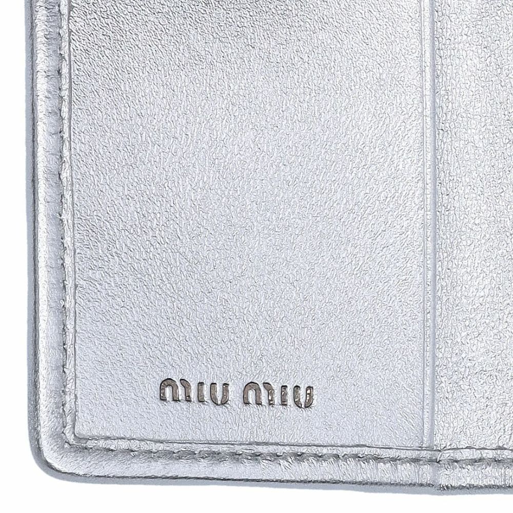 ミュウミュウ MIUMIU キーケース MATELASSE マテラッセ マトラッセ 5PG004 AFPP F0118 ARGENTO 【お取り寄せ】