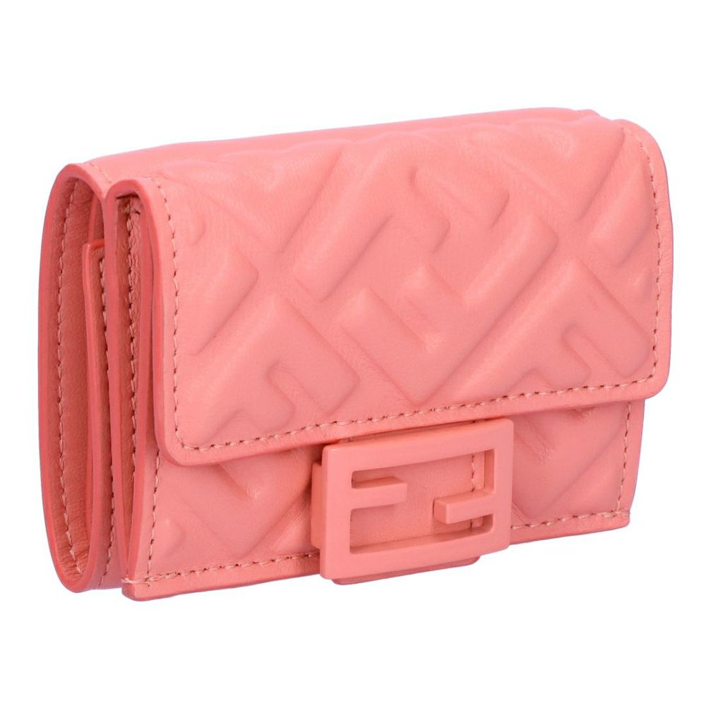 フェンディ FENDI 折財布 三つ折り財布 BAGUETTE バゲット 8M0395 AQES F1PJ7 ROSA FFモチーフ マイクロ 【お取り寄せ】