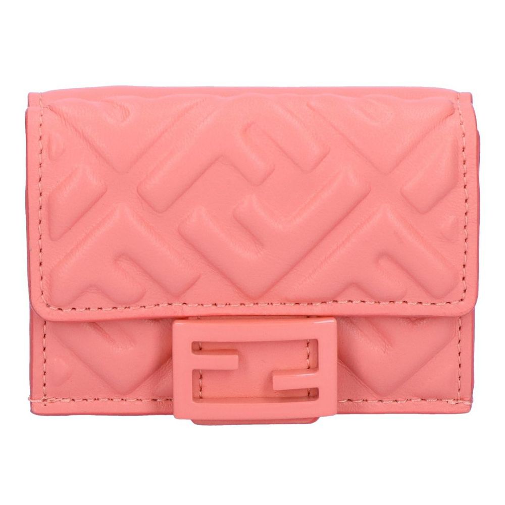 フェンディ FENDI 折財布 三つ折り財布 BAGUETTE バゲット 8M0395 AQES F1PJ7 ROSA FFモチーフ マイクロ 【お取り寄せ】