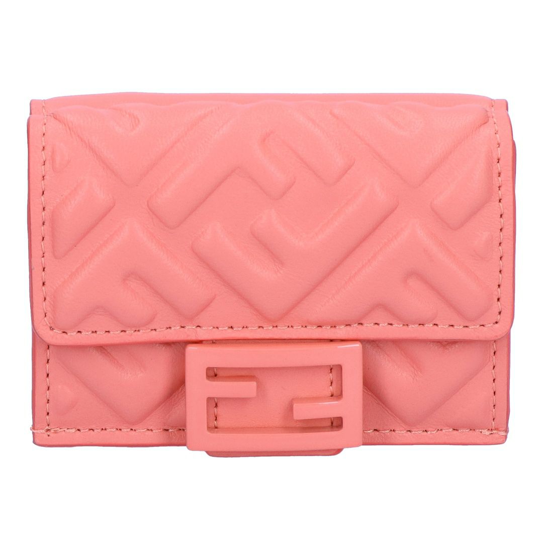 フェンディ FENDI 折財布 三つ折り財布 BAGUETTE バゲット 8M0395 AQES F1PJ7 ROSA FFモチーフ マイクロ 【お取り寄せ】