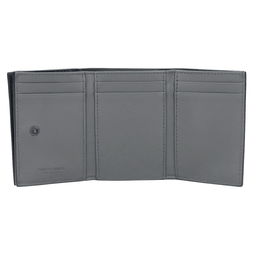 ボッテガヴェネタ BOTTEGA VENETA 折財布 3つ折り財布 イントレチャート 515385 VO0B2 8885 NERO/GY