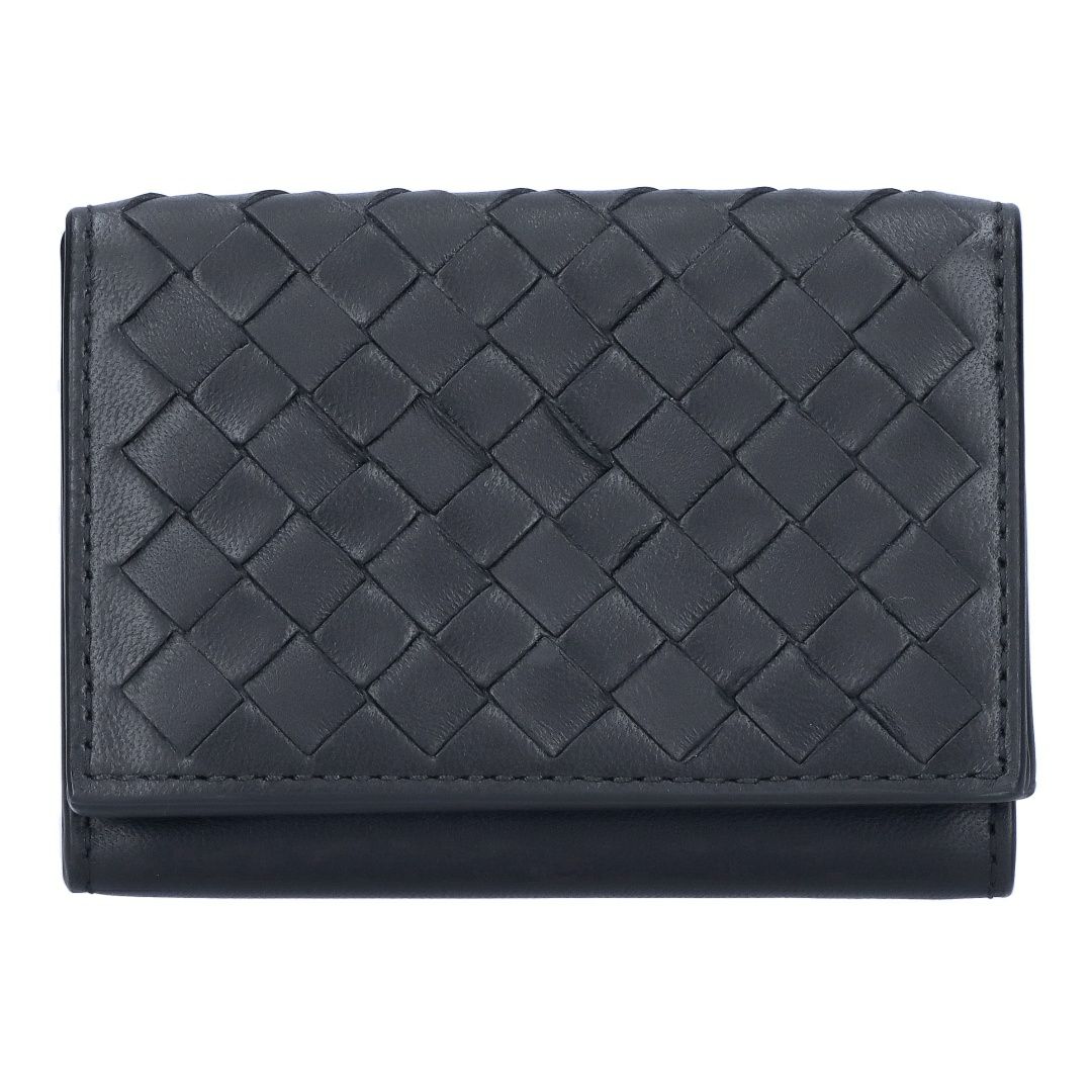 ボッテガヴェネタ BOTTEGA VENETA 折財布 3つ折り財布 イントレチャート 515385 VO0B2 8885 NERO/GY