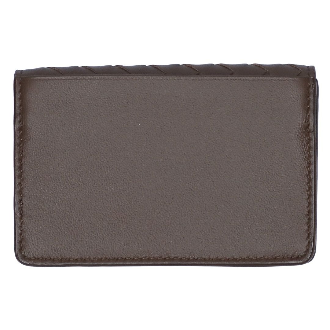 ボッテガヴェネタ BOTTEGA VENETA 名刺入れ カードケース イントレチャート 133945 V3UN1 2017 BROWN