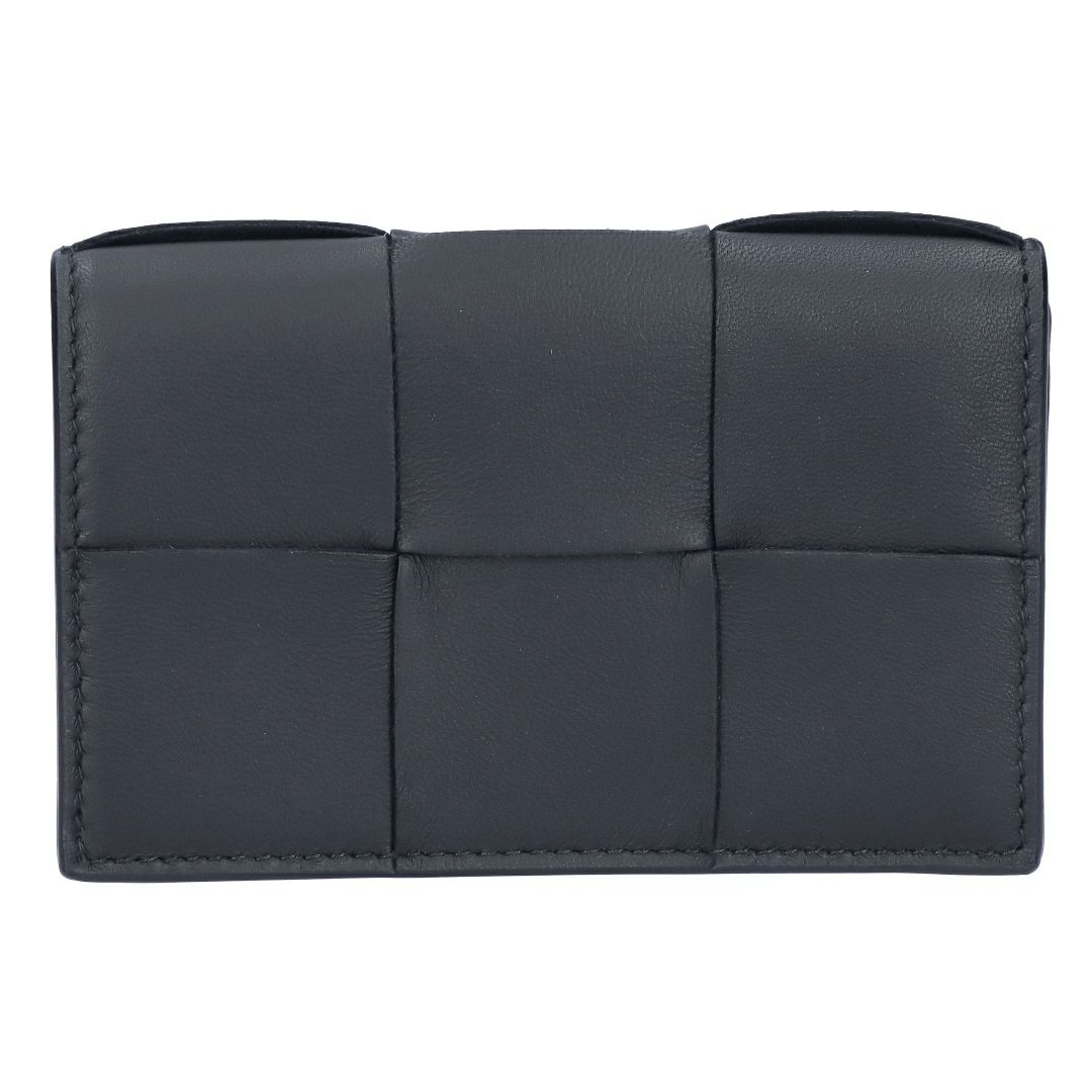 ボッテガヴェネタ BOTTEGA VENETA 名刺入れ カードケース イントレチャート 651396 V3UO3 8803 BLACK-SIL