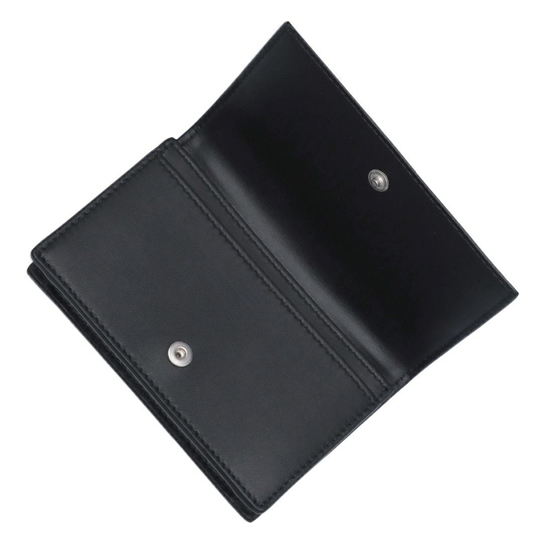 ボッテガヴェネタ BOTTEGA VENETA 名刺入れ カードケース イントレチャート 651396 V3UO3 8803 BLACK-SIL