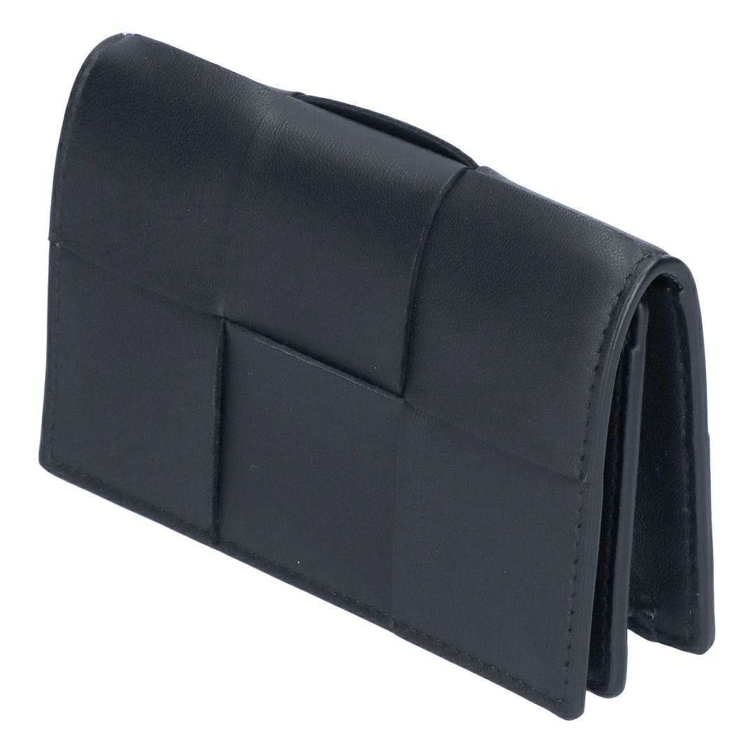 ボッテガヴェネタ BOTTEGA VENETA 名刺入れ カードケース イントレチャート 651396 V3UO3 8803 BLACK-SIL