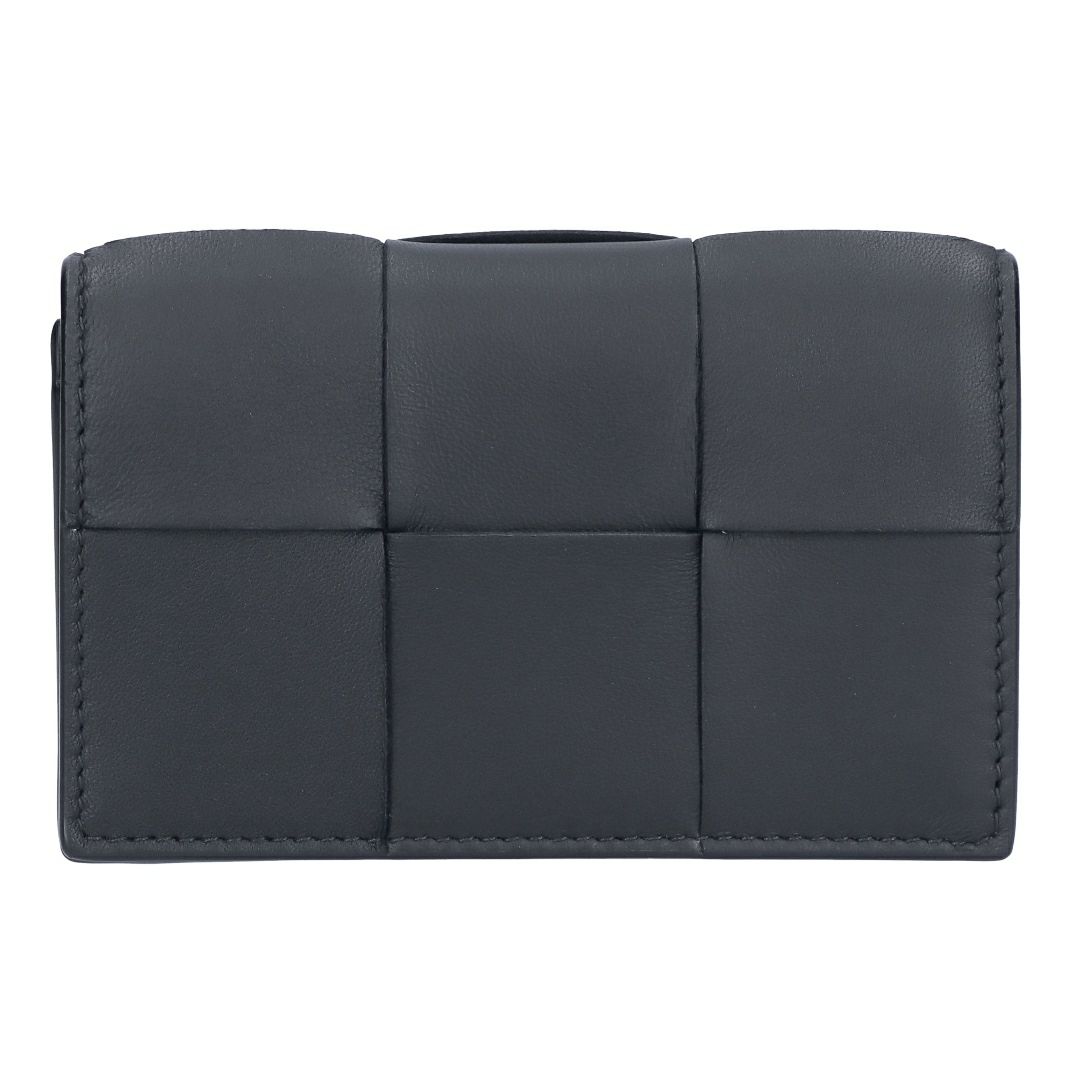 ボッテガヴェネタ BOTTEGA VENETA 名刺入れ カードケース イントレチャート 651396 V3UO3 8803 BLACK-SIL