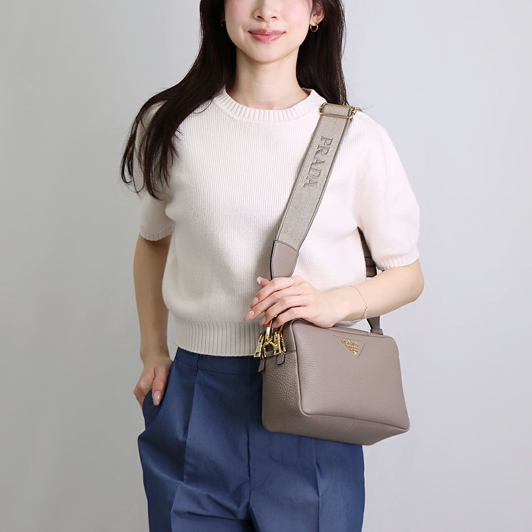 プラダ PRADA ショルダーバッグ BANDOLIERA 1BH082 2DKV 7NM F03QH ARGILLA 【お取り寄せ】