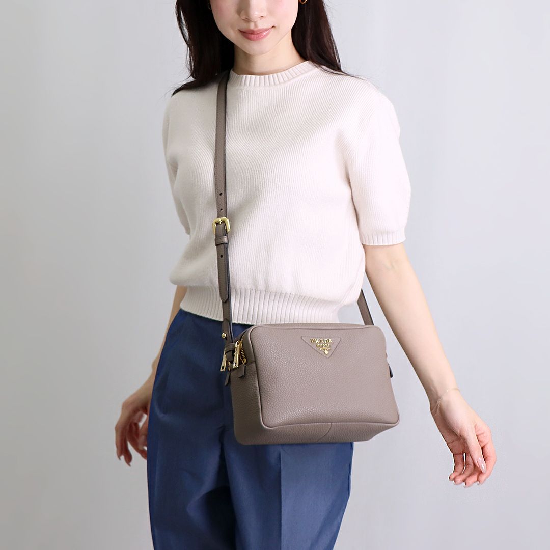 プラダ PRADA ショルダーバッグ BANDOLIERA 1BH082 2DKV 7NM F03QH ARGILLA 【お取り寄せ】