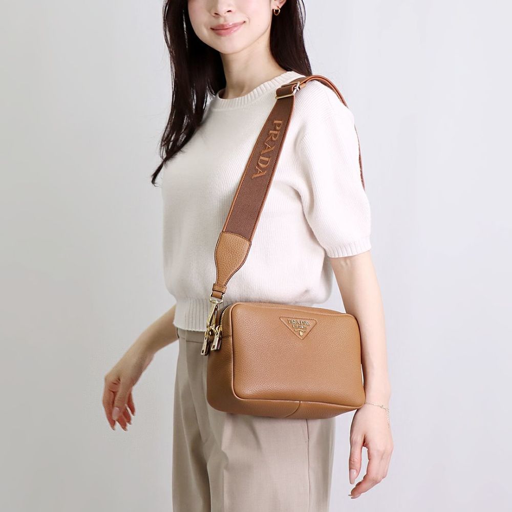 プラダ PRADA ショルダーバッグ BANDOLIERA 1BH082 2DKV 7NM F03V8 CARAMEL 【お取り寄せ】