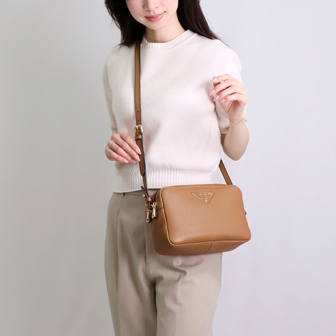 プラダ PRADA ショルダーバッグ BANDOLIERA 1BH082 2DKV 7NM F03V8 CARAMEL 【お取り寄せ】