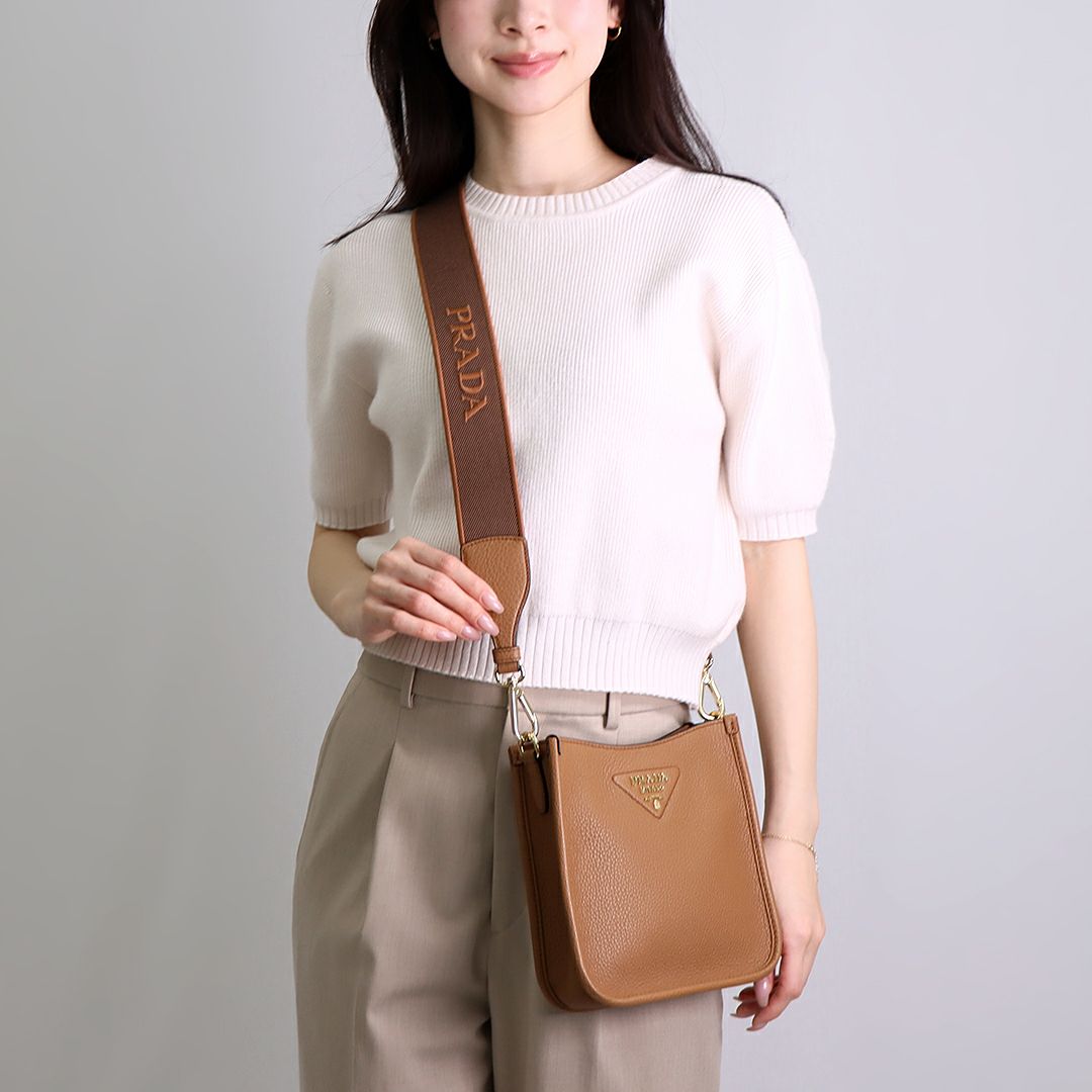プラダ PRADA ショルダーバッグ BANDOLIERA 1BH191 2DKV 7NO F03V8 CARAMEL 【お取り寄せ】
