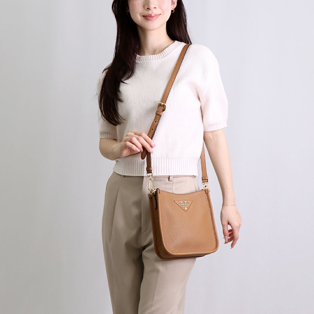 プラダ PRADA ショルダーバッグ BANDOLIERA 1BH191 2DKV 7NO F03V8 CARAMEL 【お取り寄せ】