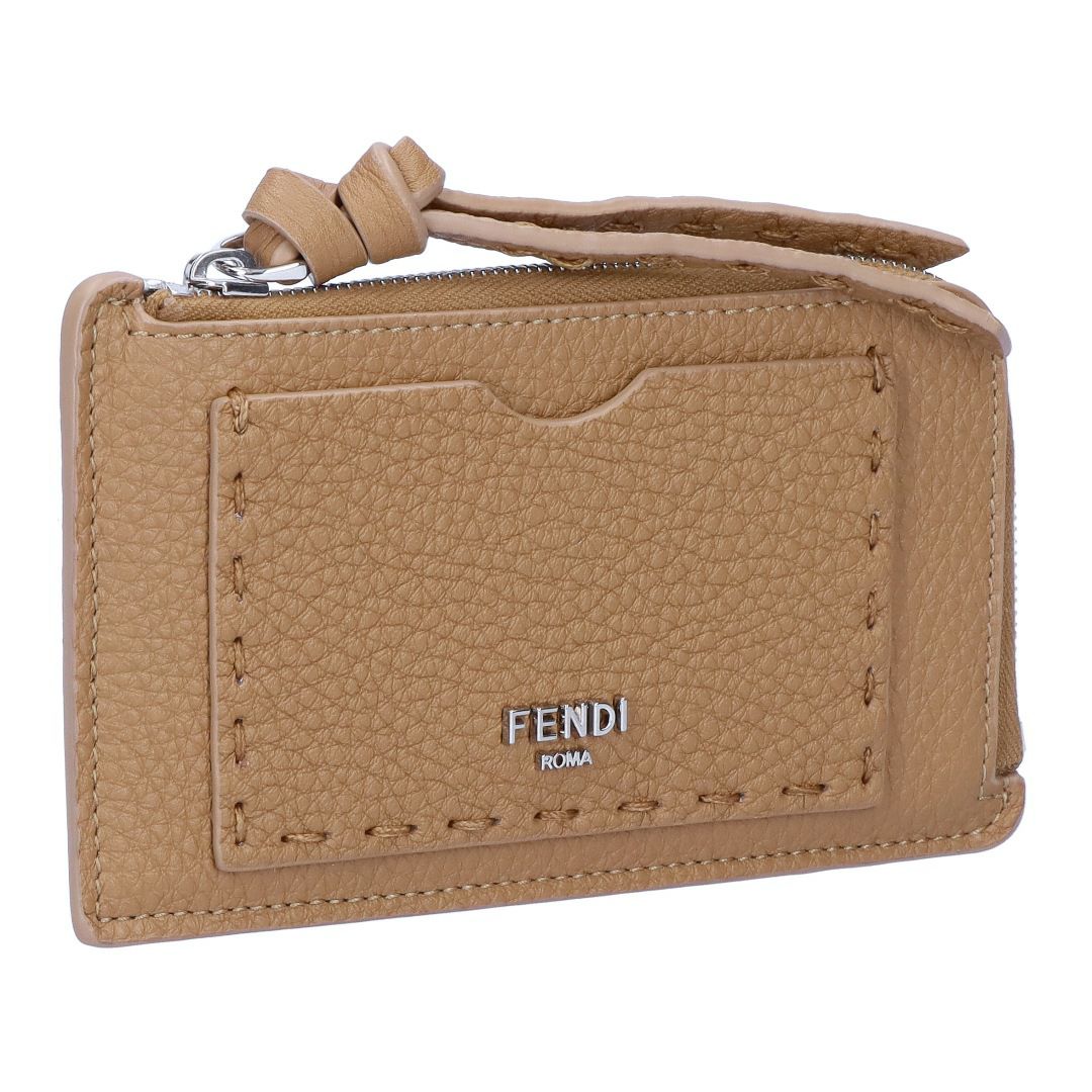 フェンディ FENDI カードケース コインケース SELLERIA セレリア 8M0489 ARC1 F0EMR CAPPUCCINO+PALLADIO フラグメントケース 【お取り寄せ】