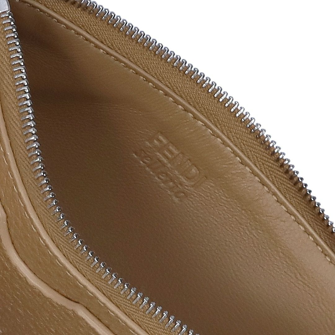 フェンディ FENDI カードケース コインケース SELLERIA セレリア 8M0489 ARC1 F0EMR CAPPUCCINO+PALLADIO フラグメントケース 【お取り寄せ】