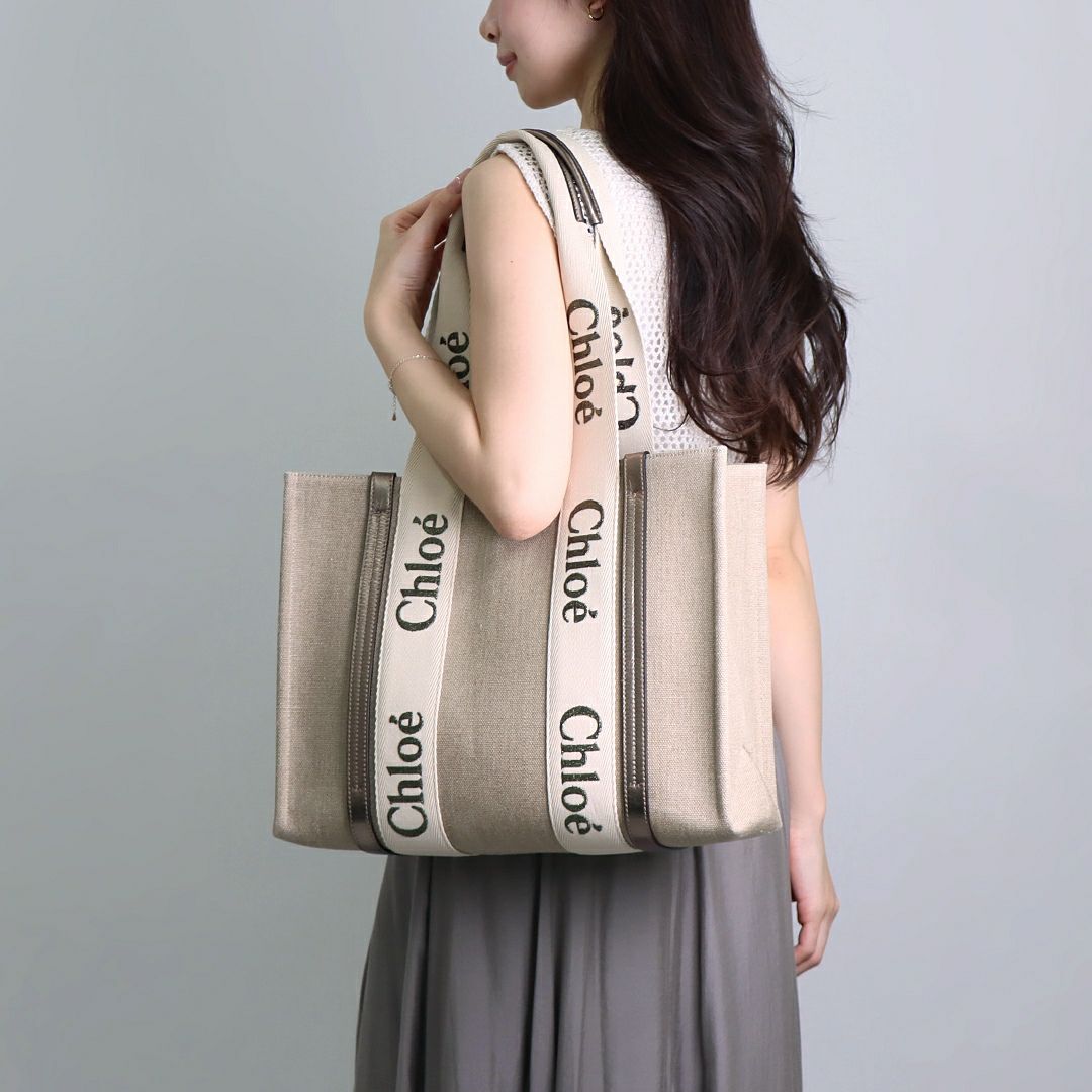 クロエ CHLOE トートバッグ WOODY ウッディ MEDIUMミディアム  