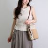 クロエ CHLOE かごバッグ 2WAYバッグ WOODY SMALL ウッディ スモール CHC22SS381 G55 101 WHITE バスケット