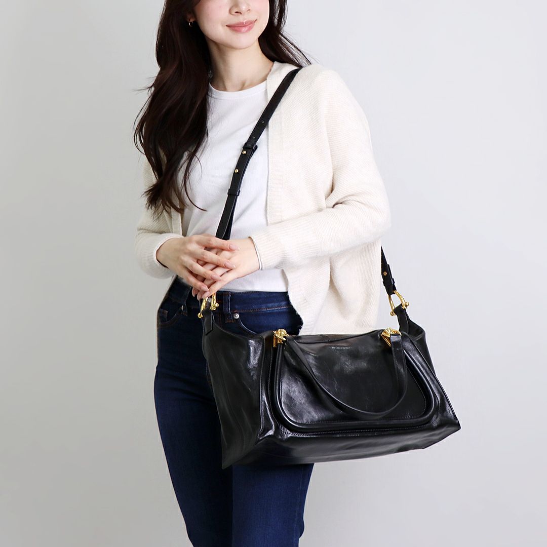 クロエ CHLOE 2WAYバッグ PARATY パラティ24 DOUBLE CARRY CHC24AS750 N82 001 BLACK ブラック