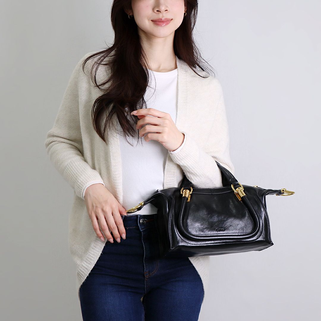 クロエ CHLOE 2WAYバッグ PARATY パラティ24 DOUBLE CARRY SMALL スモール CHC24AS751 N82 001 BLACK ブラック