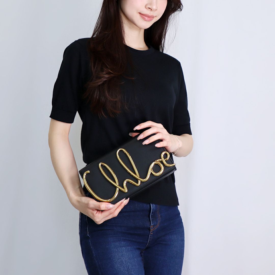 クロエ CHLOE ショルダーバッグ クロスボディバッグ アイコニック CHC24WS514 O32 001 BLACK ブラック