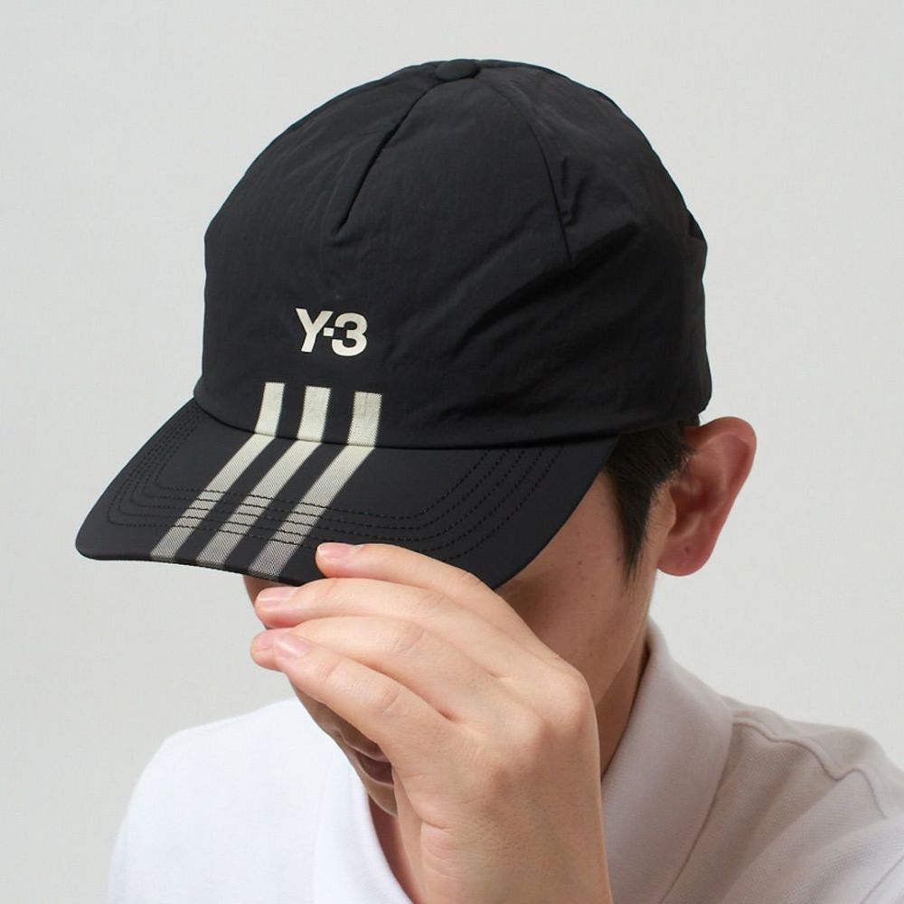 ワイスリー Y-3 キャップ 帽子 Y-3 STRP CAP ストライプキャップ IY4083 BLACK