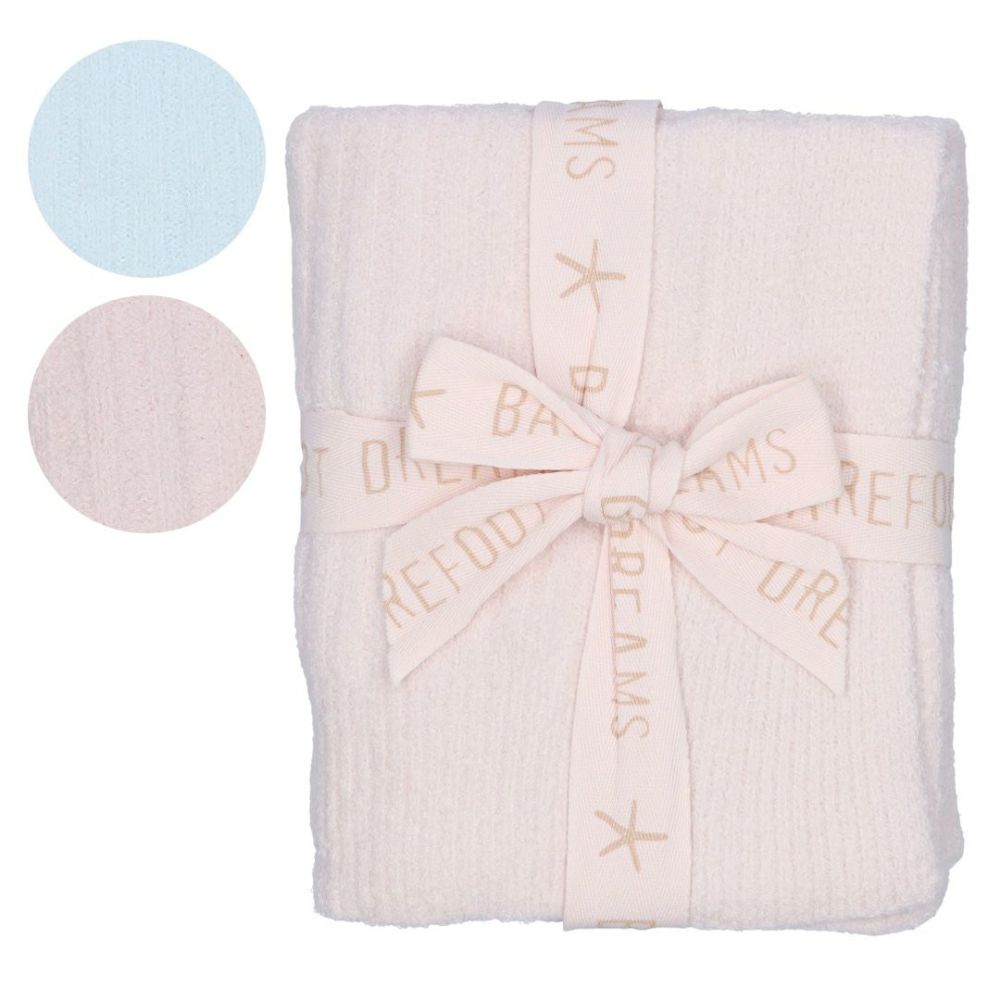 ベアフットドリームス BAREFOOT DREAMS ブランケット ベビーブランケット リブ ブランケット COZYCHIC THROW LIGHT B467 100×73(cm)
