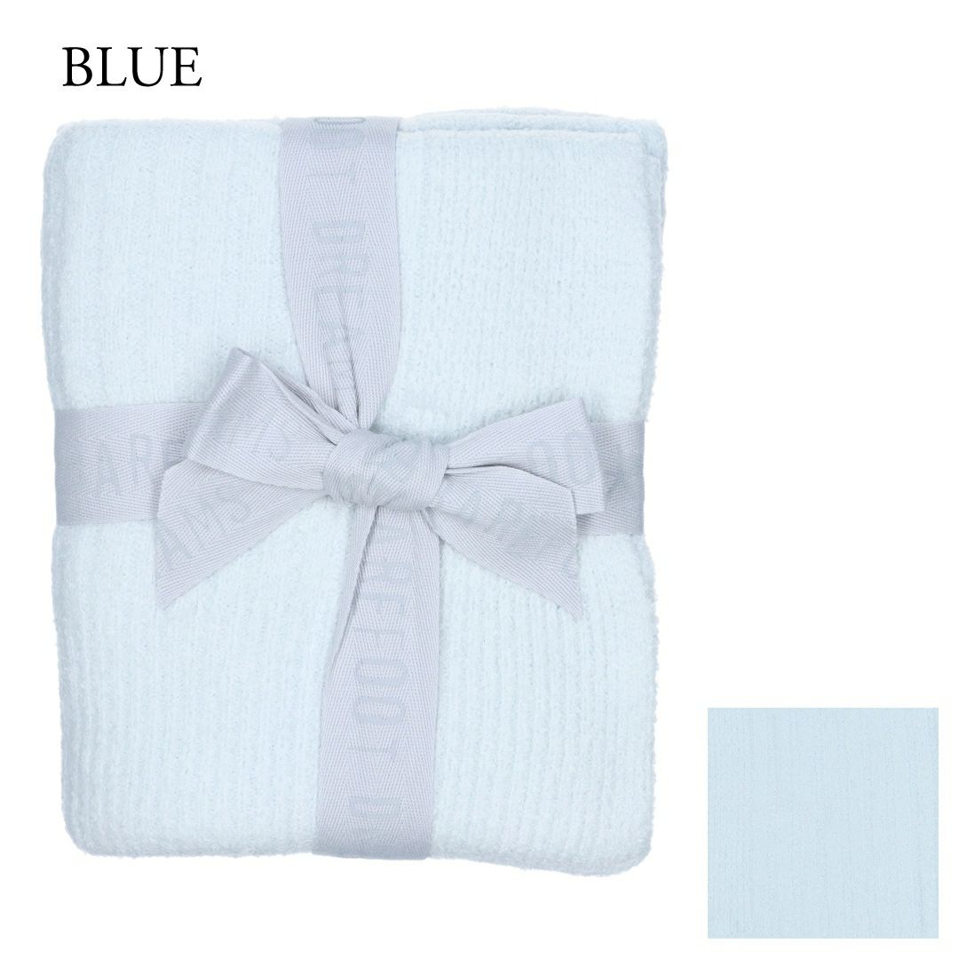 ベアフットドリームス BAREFOOT DREAMS ブランケット ベビーブランケット リブ ブランケット COZYCHIC THROW LIGHT B467 100×73(cm)