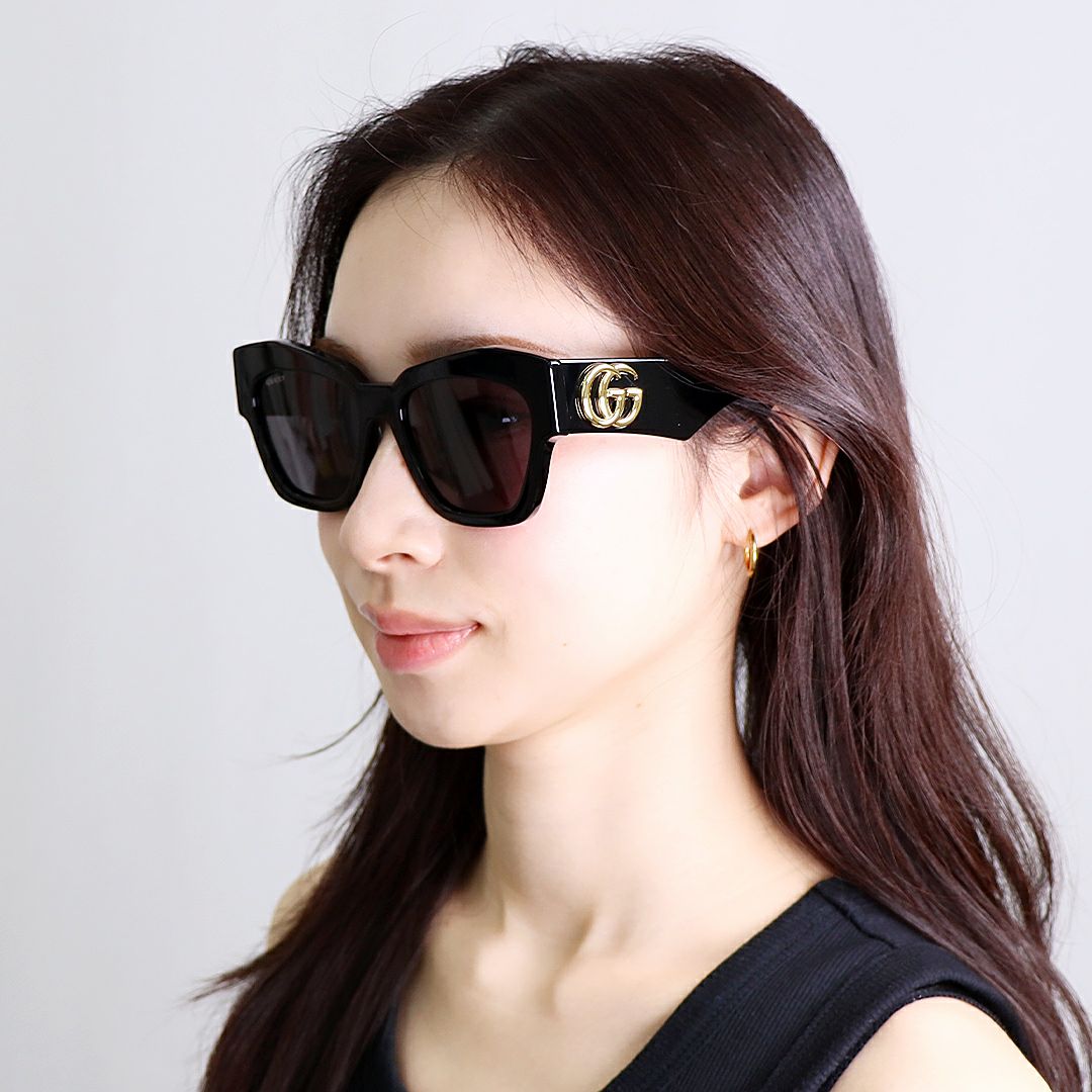 グッチ GUCCI メンズ レディース サングラス GG1422S 001 BLACK BLACK GREY