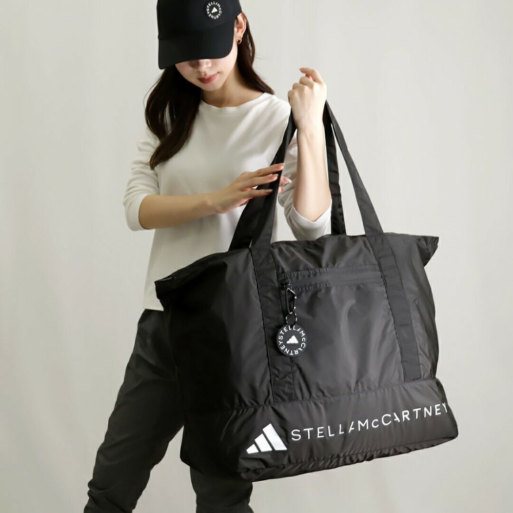 アディダスバイステラマッカートニー ADIDAS BY STELLA MCCARTNEY ロゴトートバッグ HY4085 BLACK/WHITE/BLACK