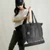 アディダスバイステラマッカートニー ADIDAS BY STELLA MCCARTNEY ロゴトートバッグ HY4085 BLACK/WHITE/BLACK