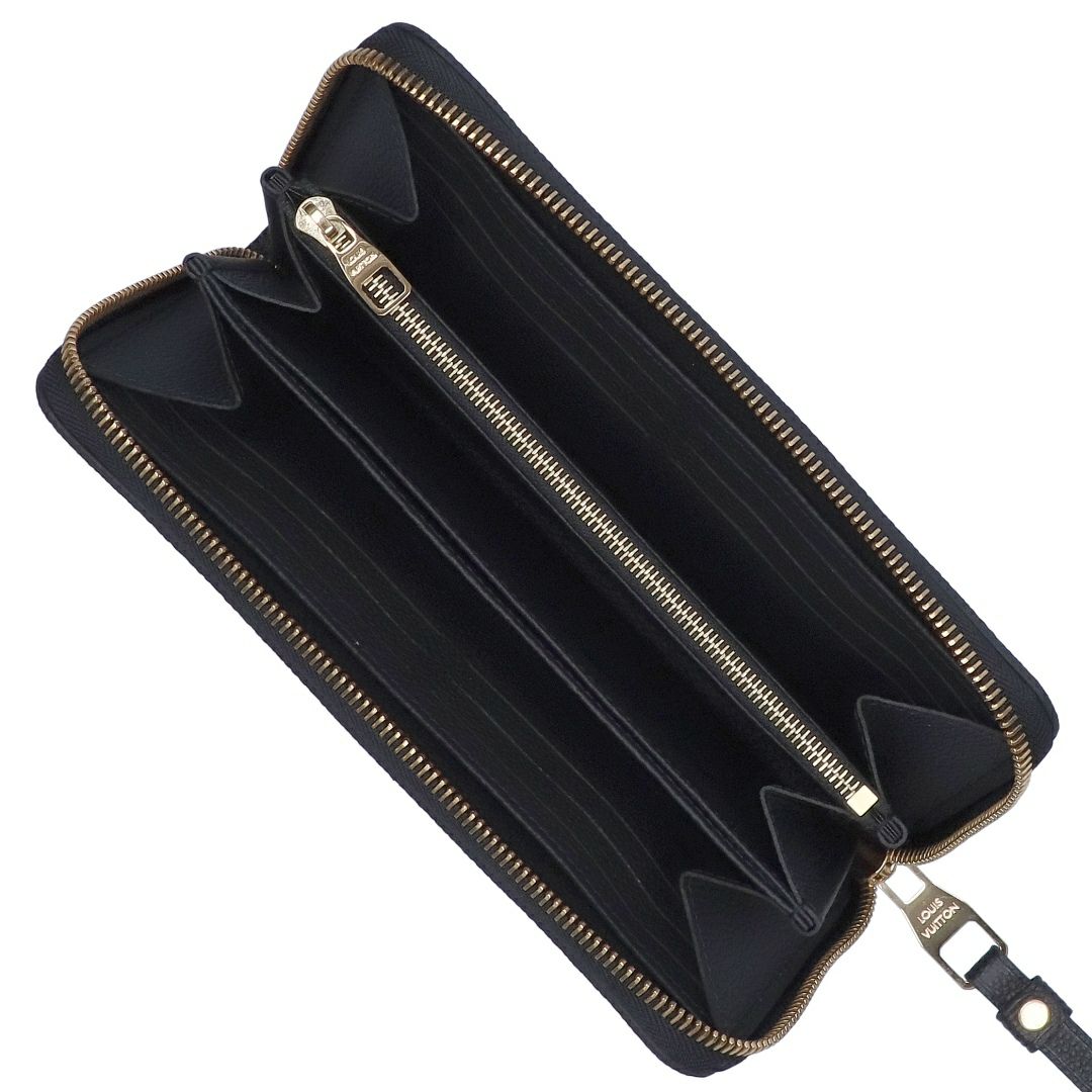 ルイヴィトン LOUIS VUITTON 長財布 ラウンド財布 ジッピー・ウォレット M80481 アンプラント ブラック