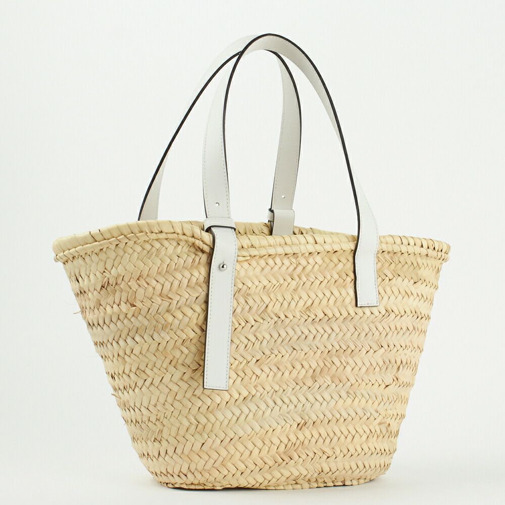 ロエベ かごバッグ バスケットバッグ A223S92X04 ホワイト系(2163 NATURAL/WHITE) LOEWE