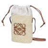 ロエベ LOEWE ショルダーバッグ  かごバッグ アナグラムスクエアポケット C630G35X05 2435 NATURAL/TAN