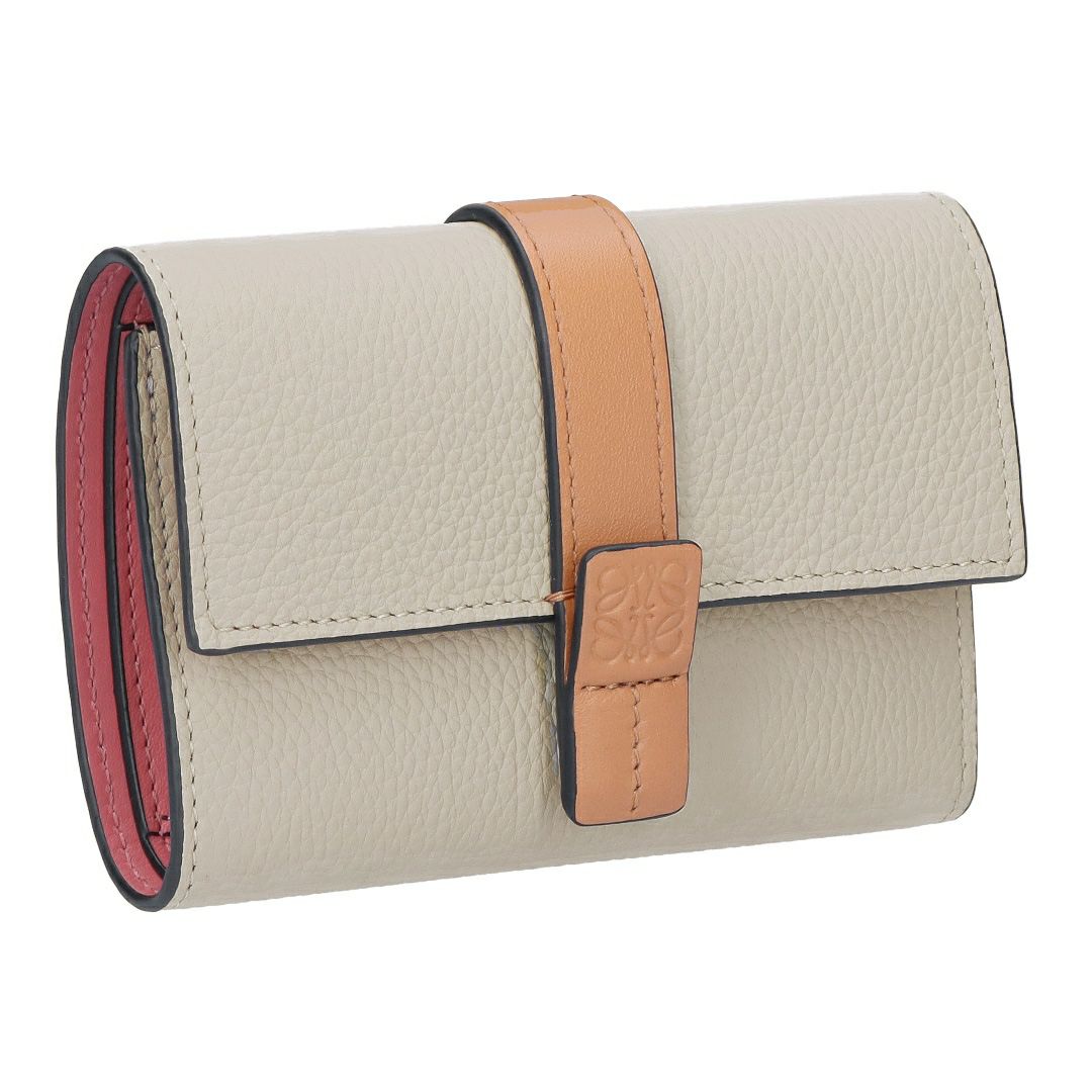 ロエベ LOEWE 折財布 3つ折り財布 スモール ヴァーティカル ウォレット C660S86X04 2463 LIGHT OAT/HONEY