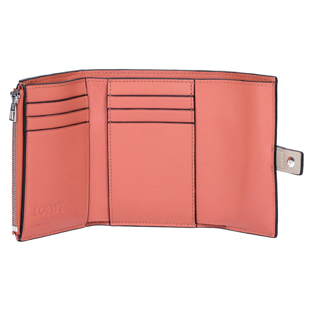 ロエベ LOEWE 折財布 3つ折り財布 スモール ヴァーティカル ウォレット C660S86X04 2463 LIGHT OAT/HONEY