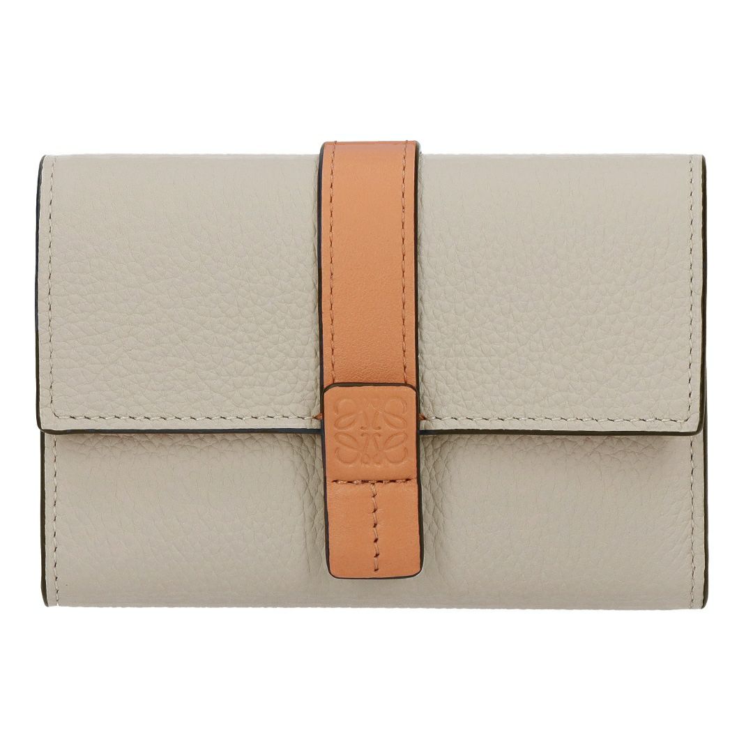 ロエベ LOEWE 折財布 3つ折り財布 スモール ヴァーティカル ウォレット C660S86X04 2463 LIGHT OAT/HONEY