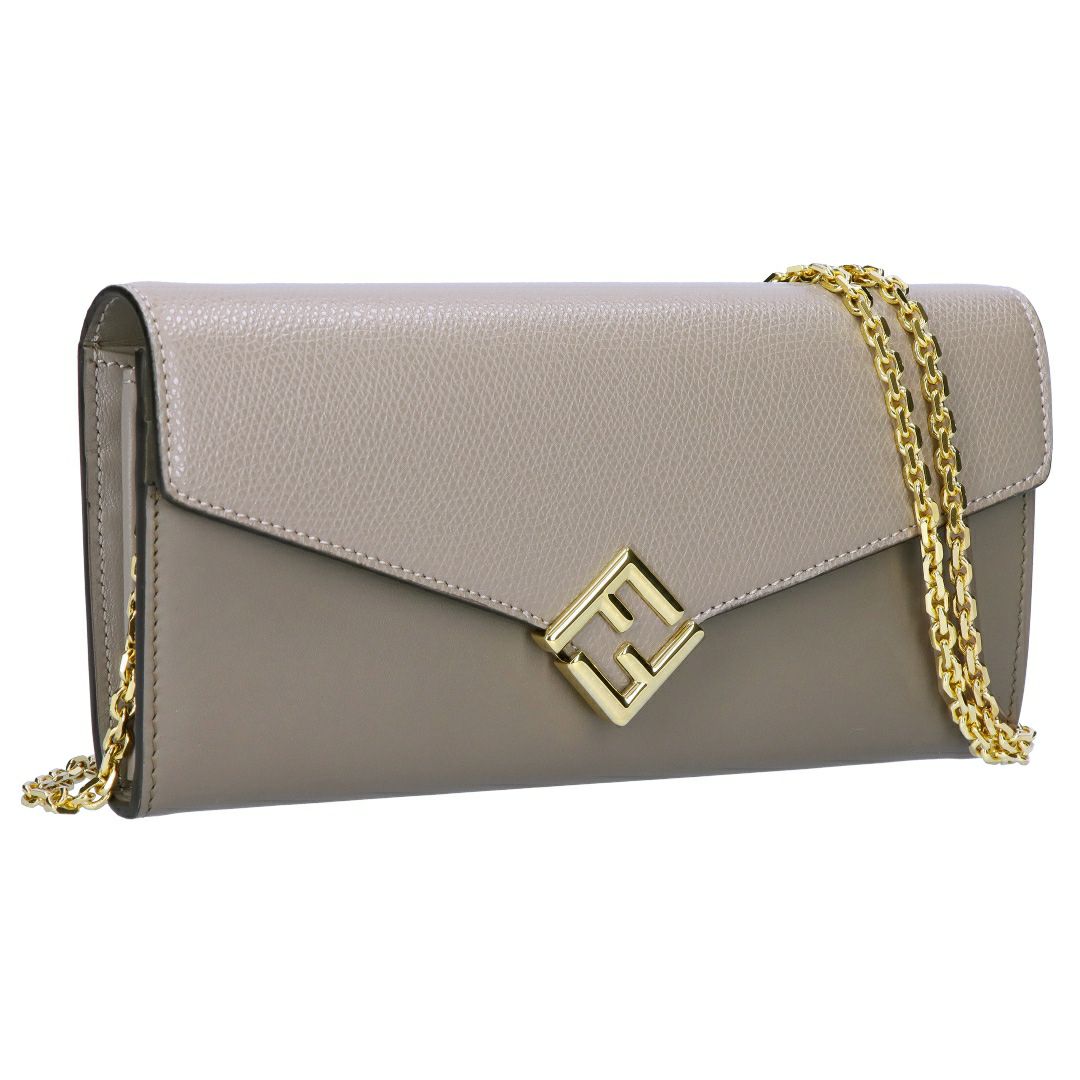 フェンディ FENDI 長財布 チェーンウォレット 8M0365 ALV4 F1N1G TARTUFO+TORTORA+OS 【お取り寄せ】