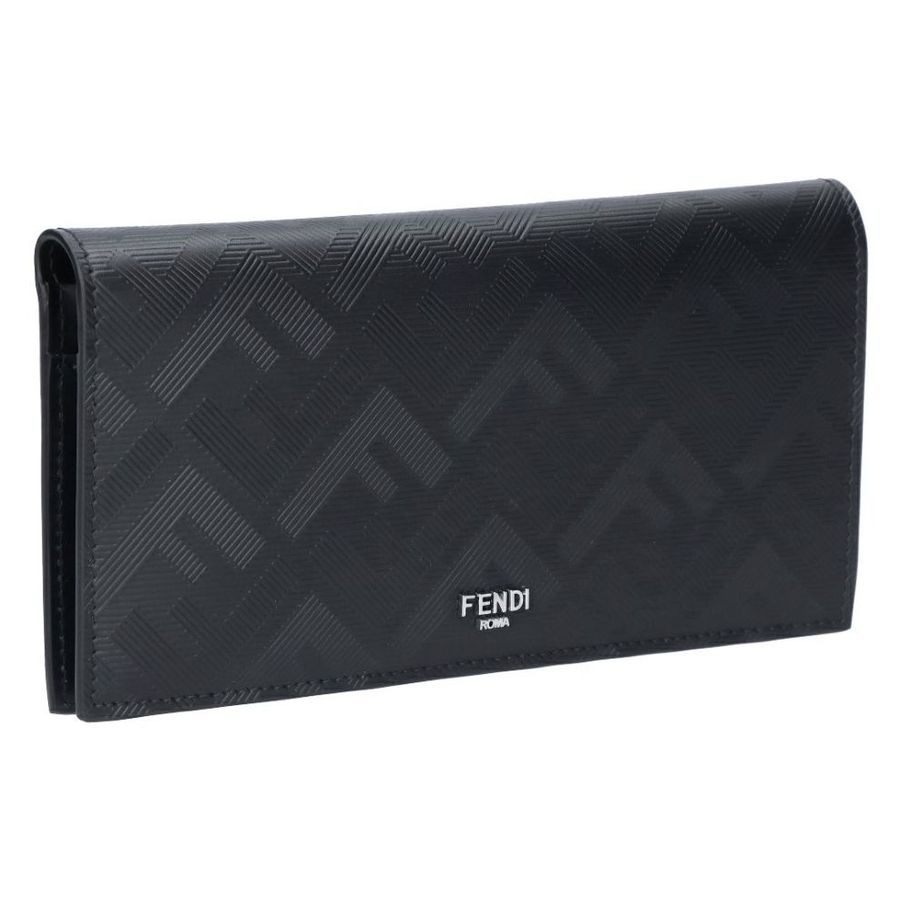フェンディ FENDI メンズ 長財布 7M0355 AJF4 F19KP NERO+FRAGOLA+P ブラック 【お取り寄せ】