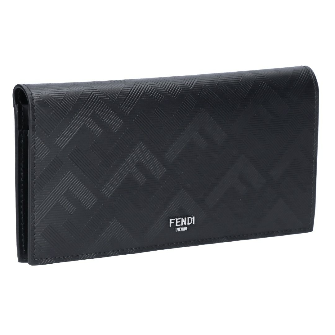 フェンディ FENDI メンズ 長財布 7M0355 AJF4 F19KP NERO+FRAGOLA+P ブラック 【お取り寄せ】