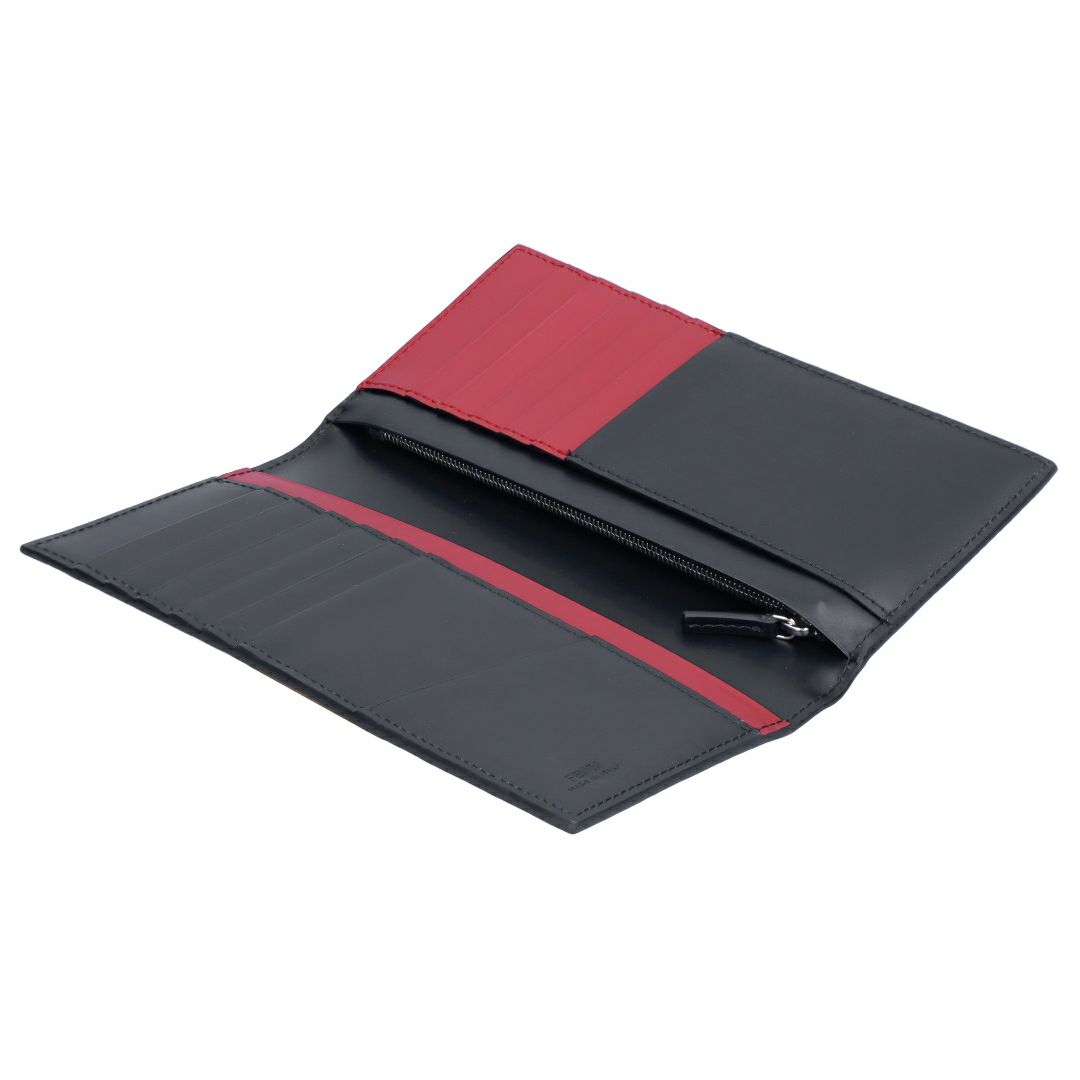 フェンディ FENDI メンズ 長財布 7M0355 AJF4 F19KP NERO+FRAGOLA+P ブラック 【お取り寄せ】