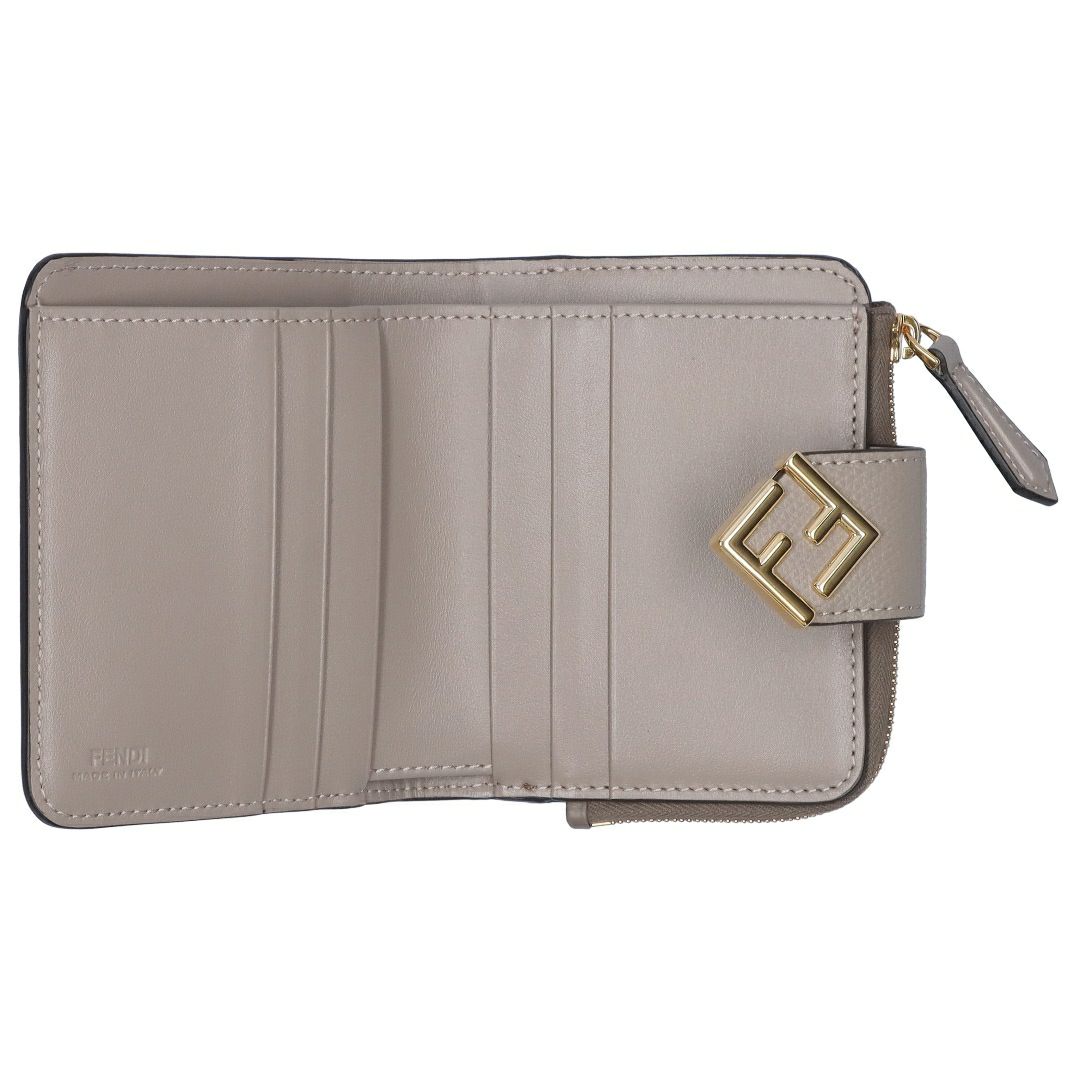 フェンディ FENDI 折財布 二つ折財布 FFダイヤモンド 8M0490 ALV4 F1N1G TARTUFO+TORTORA+OS 【お取り寄せ】