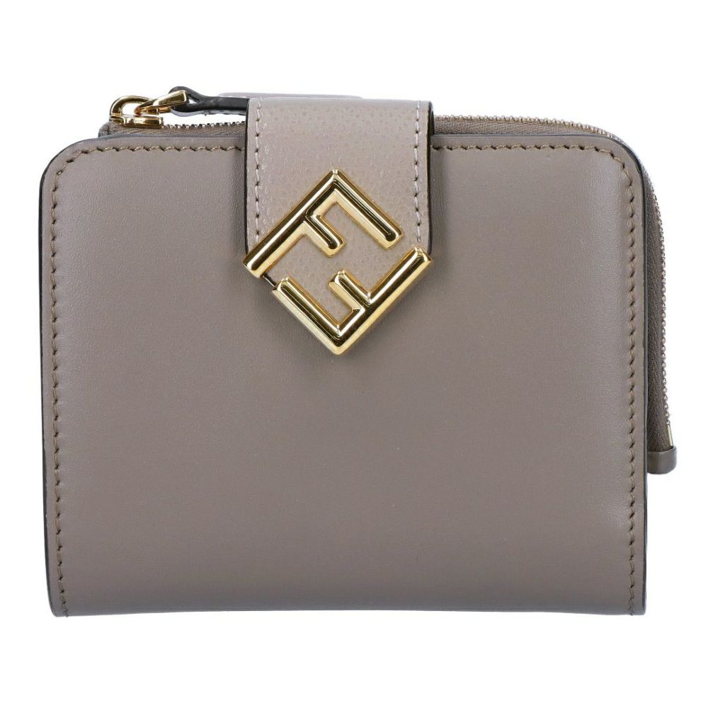 フェンディ FENDI 折財布 二つ折財布 FFダイヤモンド 8M0490 ALV4 F1N1G TARTUFO+TORTORA+OS 【お取り寄せ】