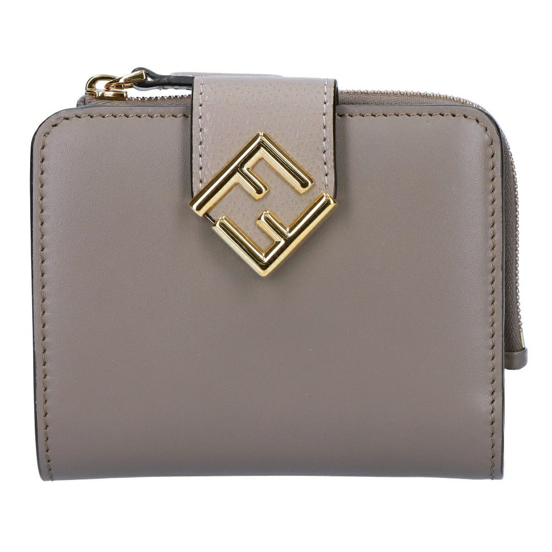 フェンディ FENDI 折財布 二つ折財布 FFダイヤモンド 8M0490 ALV4 F1N1G TARTUFO+TORTORA+OS 【お取り寄せ】