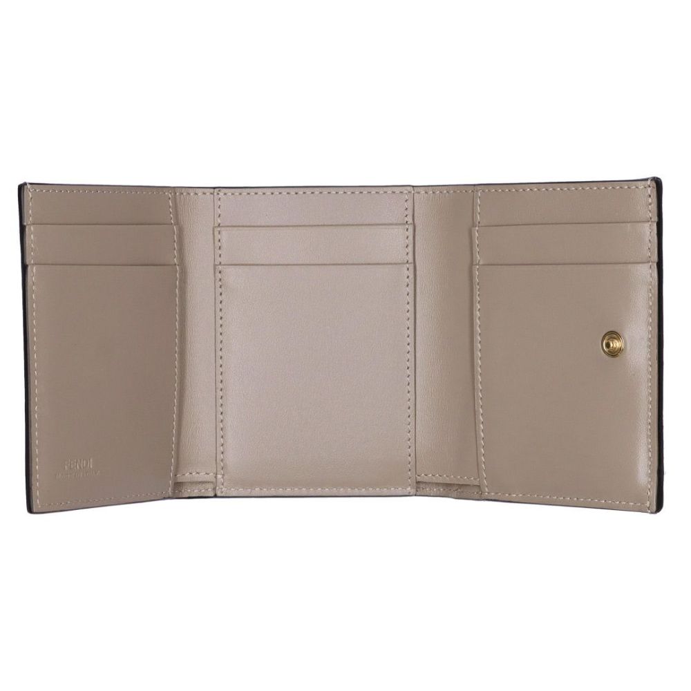 フェンディ FENDI 折財布 三つ折り財布 FFダイヤモンド 8M0480 ALV4 F1N1G TRUFFLE+DOVE+SOFT GOLD 【お取り寄せ】