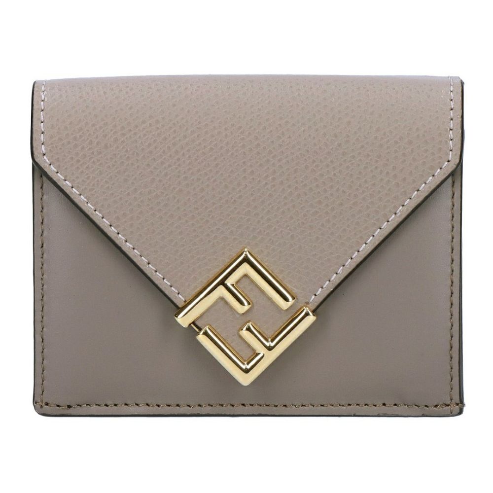 フェンディ FENDI 折財布 三つ折り財布 FFダイヤモンド 8M0480 ALV4 F1N1G TRUFFLE+DOVE+SOFT GOLD 【お取り寄せ】